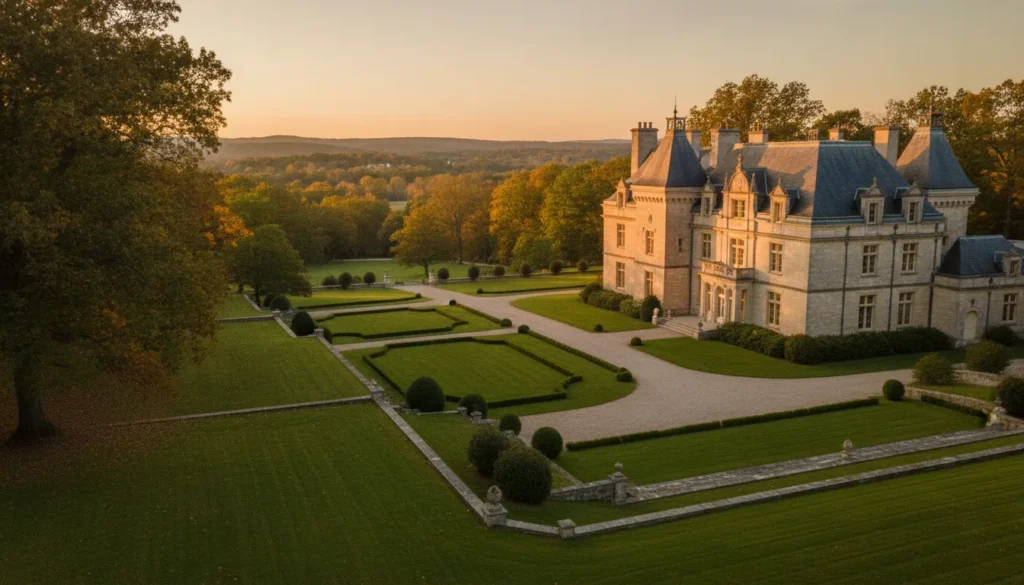 French Chateau-inspired private estate for a luxury rental in Massachusetts