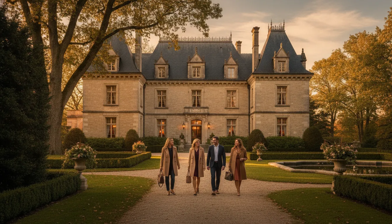 French Chateau-inspired private estate for a weekend getaway near Boston